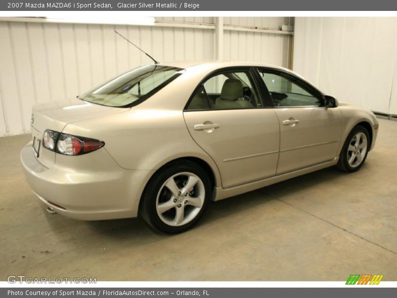 Glacier Silver Metallic / Beige 2007 Mazda MAZDA6 i Sport Sedan