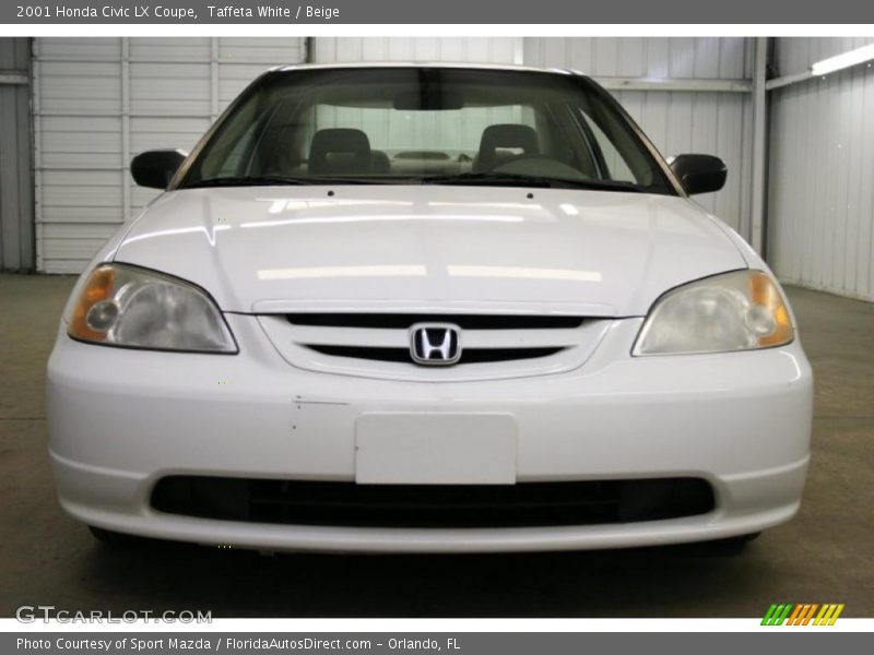 Taffeta White / Beige 2001 Honda Civic LX Coupe