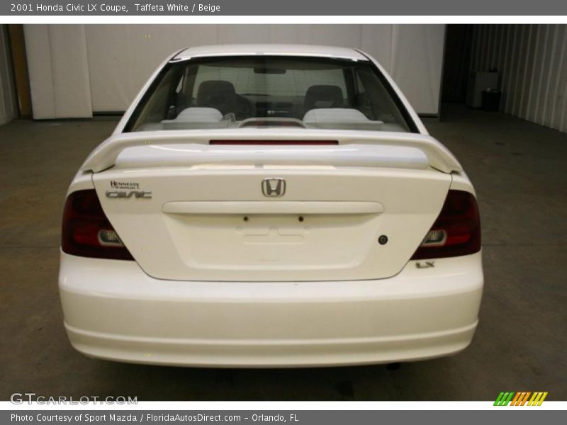 Taffeta White / Beige 2001 Honda Civic LX Coupe
