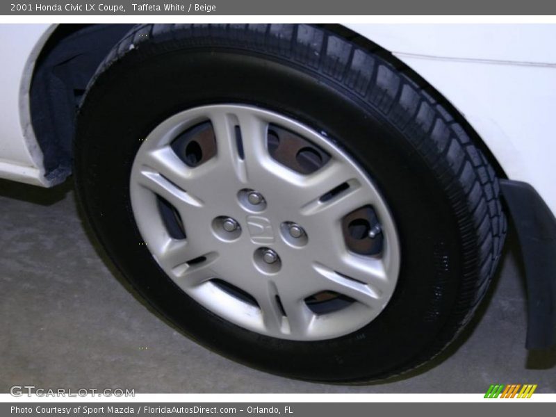 Taffeta White / Beige 2001 Honda Civic LX Coupe