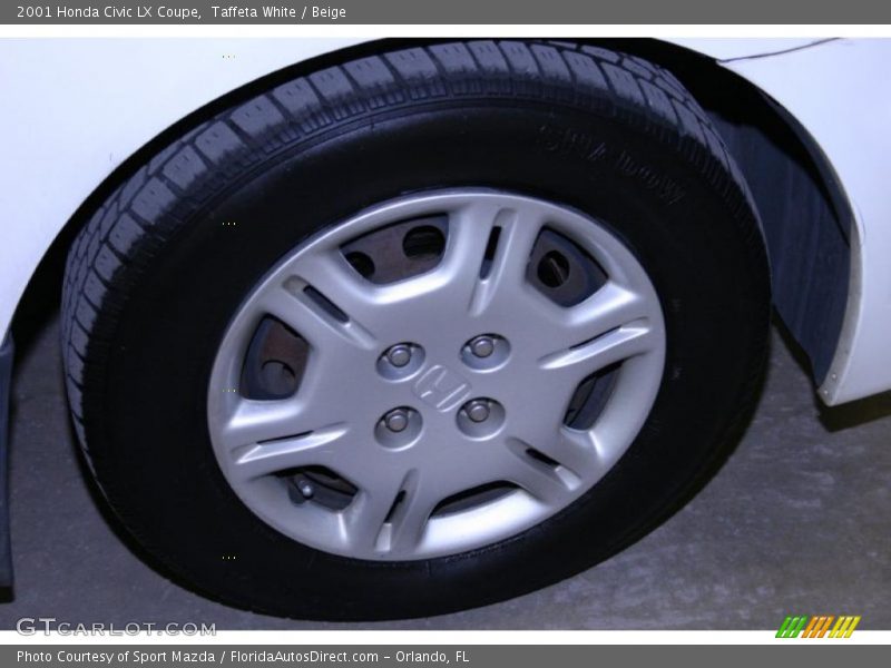 Taffeta White / Beige 2001 Honda Civic LX Coupe