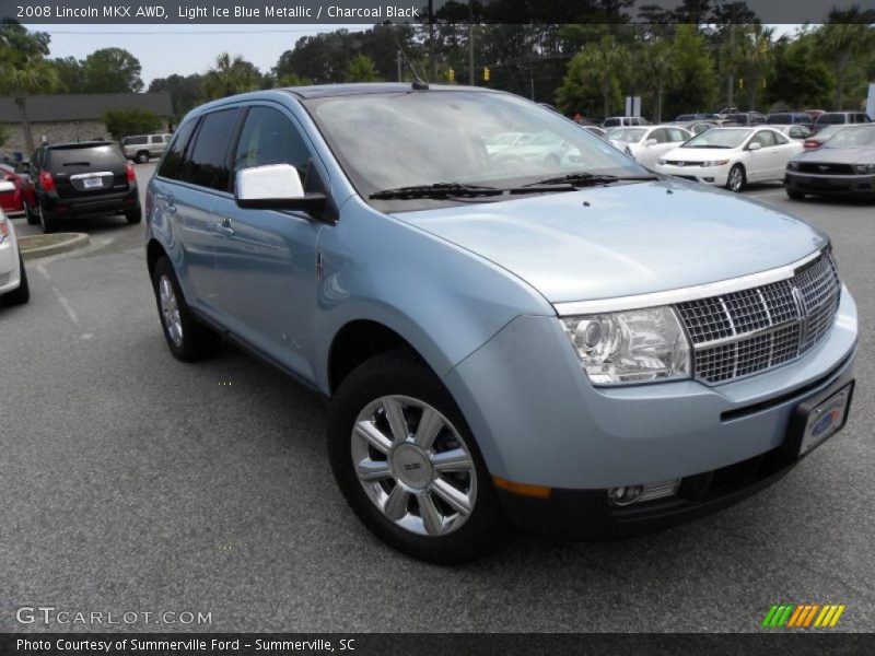 Light Ice Blue Metallic / Charcoal Black 2008 Lincoln MKX AWD
