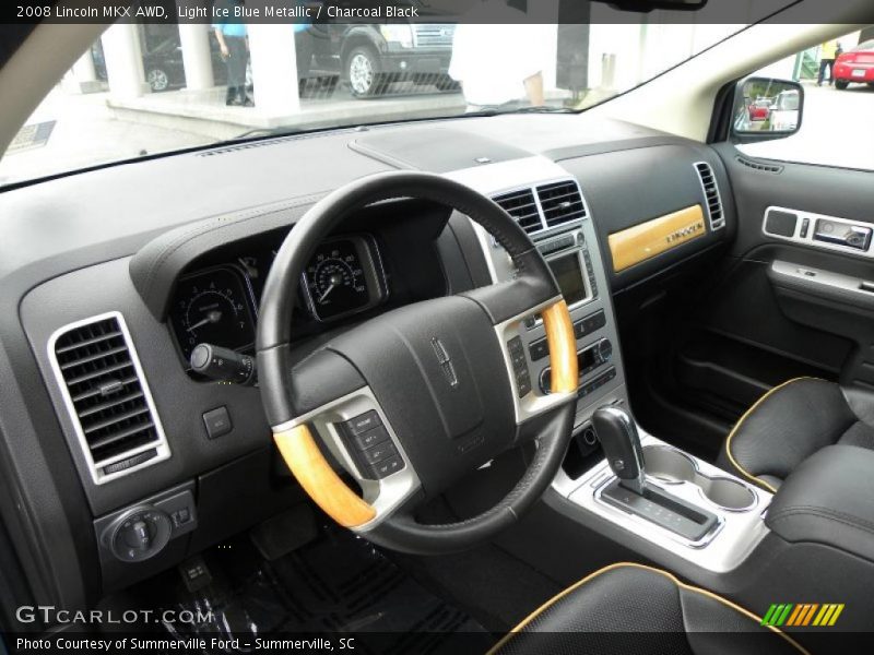 Light Ice Blue Metallic / Charcoal Black 2008 Lincoln MKX AWD