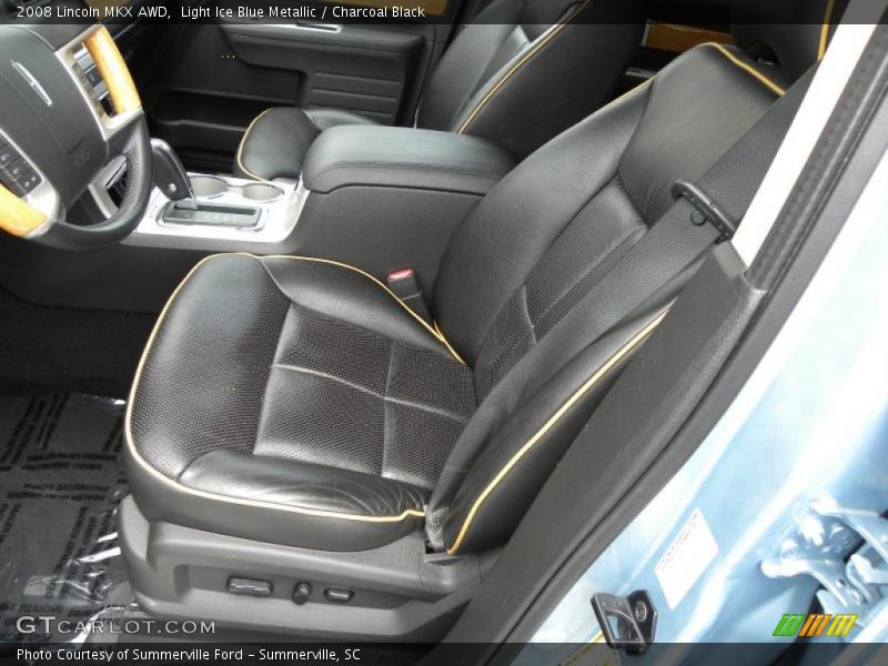 Light Ice Blue Metallic / Charcoal Black 2008 Lincoln MKX AWD