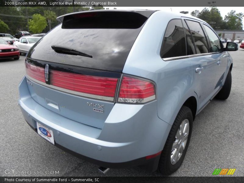 Light Ice Blue Metallic / Charcoal Black 2008 Lincoln MKX AWD