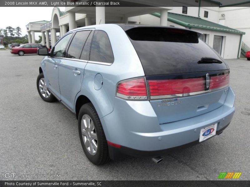 Light Ice Blue Metallic / Charcoal Black 2008 Lincoln MKX AWD