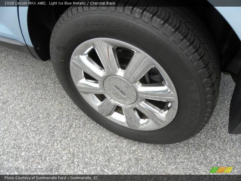 Light Ice Blue Metallic / Charcoal Black 2008 Lincoln MKX AWD