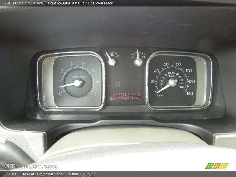 Light Ice Blue Metallic / Charcoal Black 2008 Lincoln MKX AWD