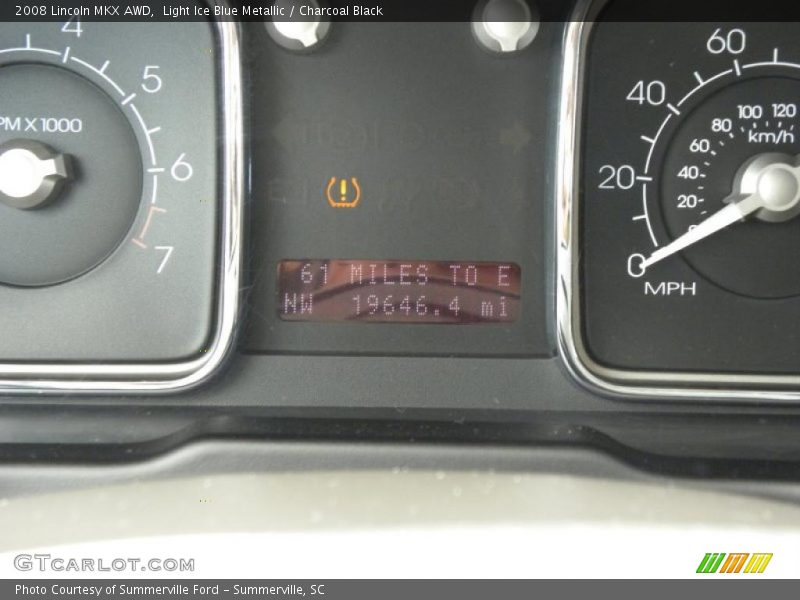 Light Ice Blue Metallic / Charcoal Black 2008 Lincoln MKX AWD