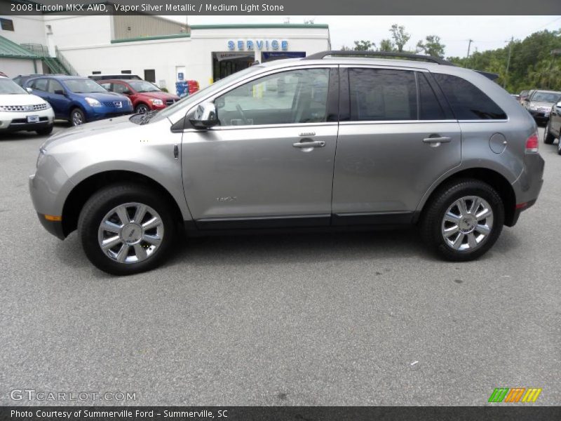 Vapor Silver Metallic / Medium Light Stone 2008 Lincoln MKX AWD