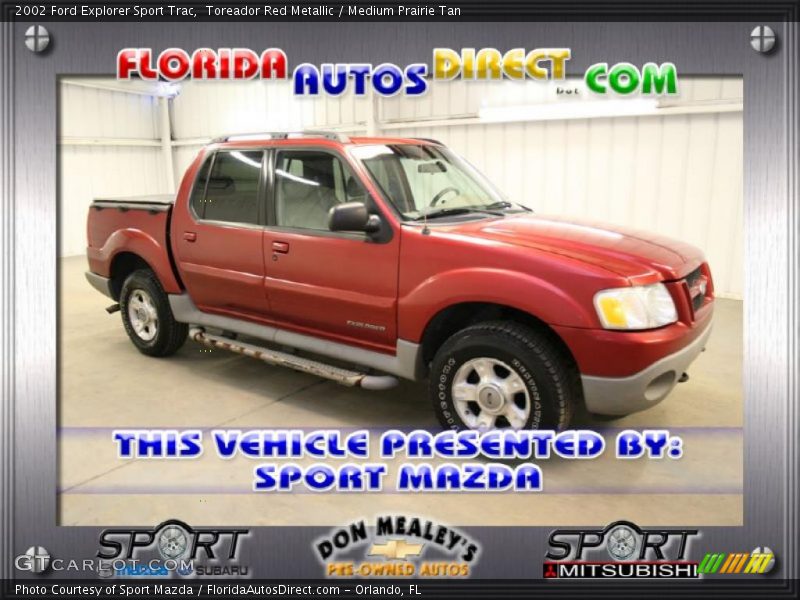 Toreador Red Metallic / Medium Prairie Tan 2002 Ford Explorer Sport Trac