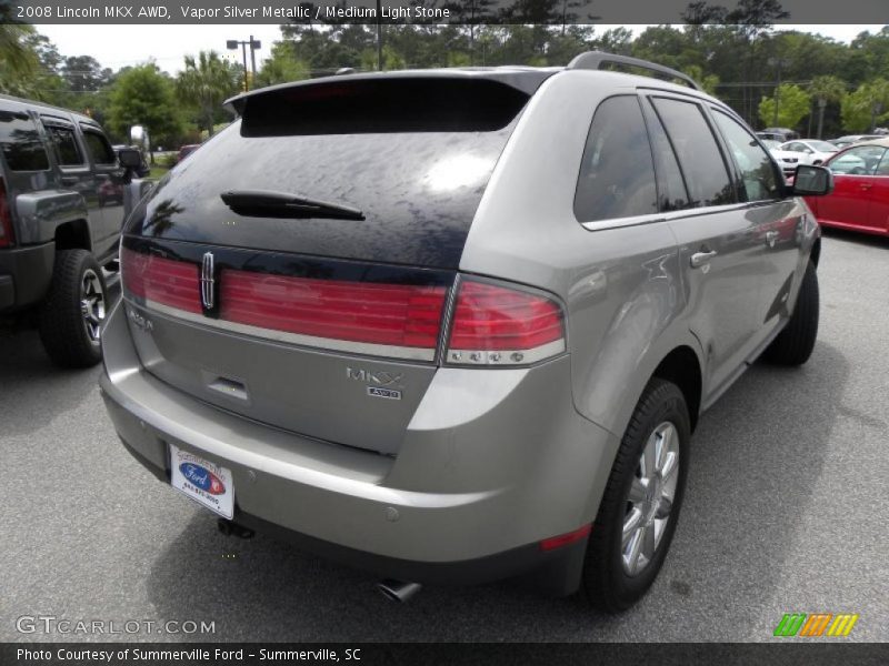 Vapor Silver Metallic / Medium Light Stone 2008 Lincoln MKX AWD