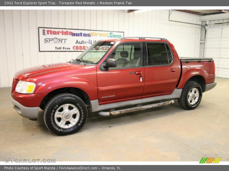 Toreador Red Metallic / Medium Prairie Tan 2002 Ford Explorer Sport Trac