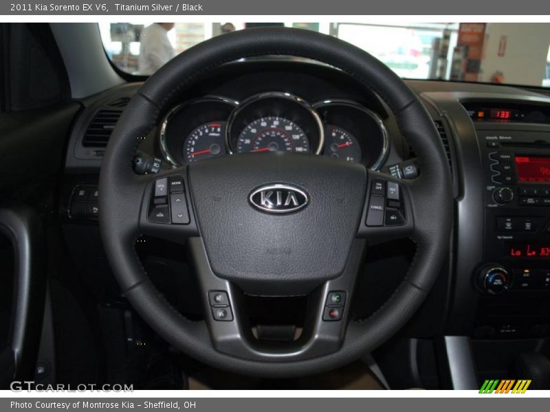 Titanium Silver / Black 2011 Kia Sorento EX V6