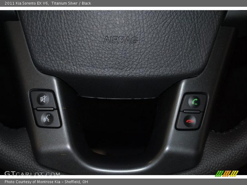 Titanium Silver / Black 2011 Kia Sorento EX V6
