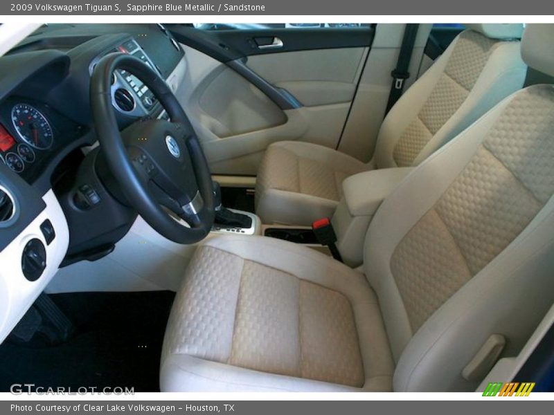 Sapphire Blue Metallic / Sandstone 2009 Volkswagen Tiguan S