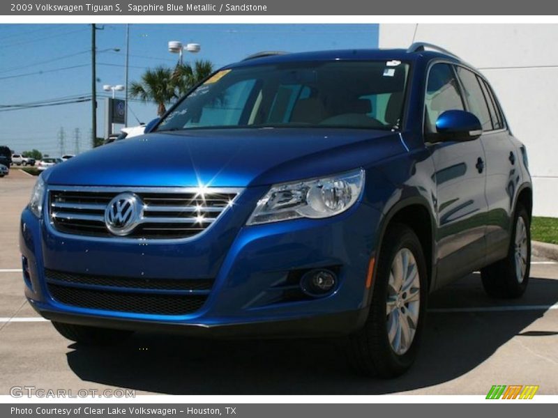Sapphire Blue Metallic / Sandstone 2009 Volkswagen Tiguan S