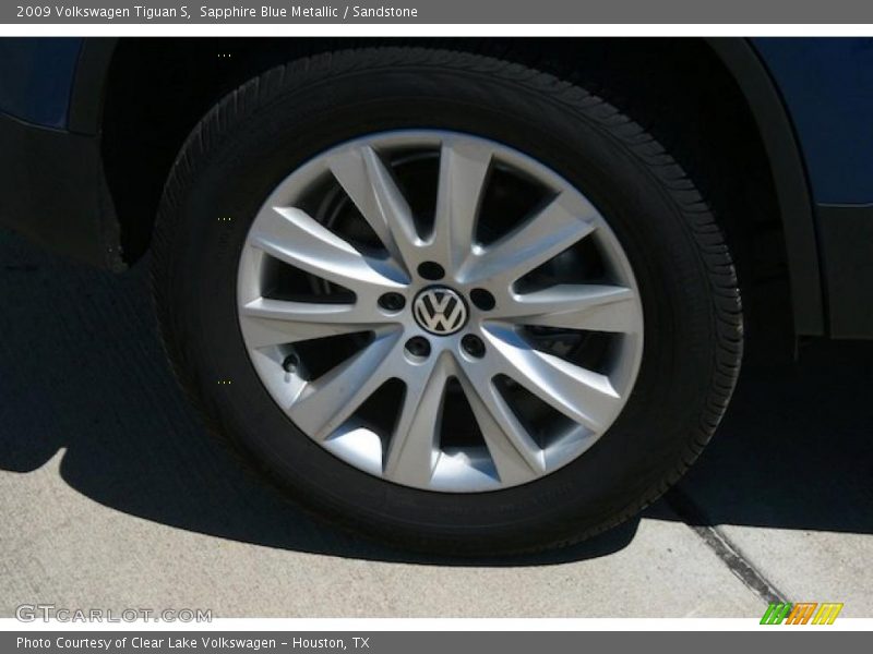 Sapphire Blue Metallic / Sandstone 2009 Volkswagen Tiguan S