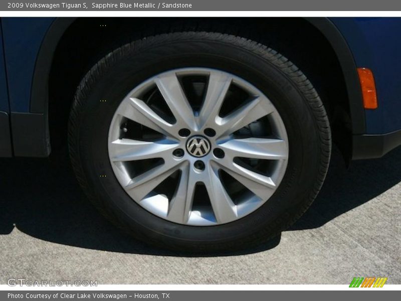 Sapphire Blue Metallic / Sandstone 2009 Volkswagen Tiguan S