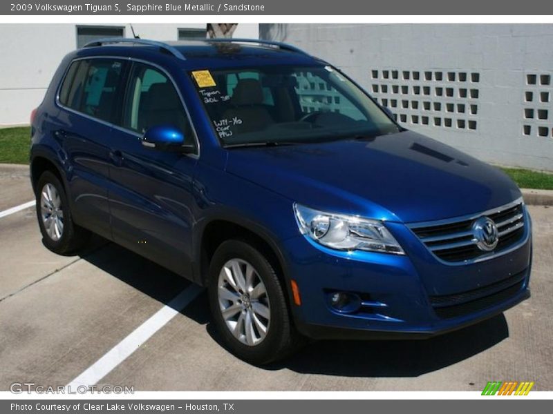 Sapphire Blue Metallic / Sandstone 2009 Volkswagen Tiguan S