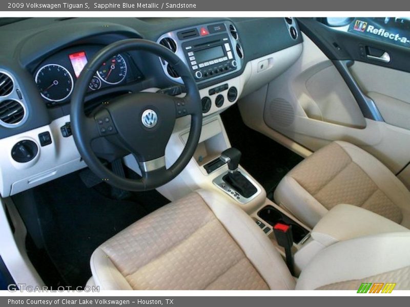 Sapphire Blue Metallic / Sandstone 2009 Volkswagen Tiguan S