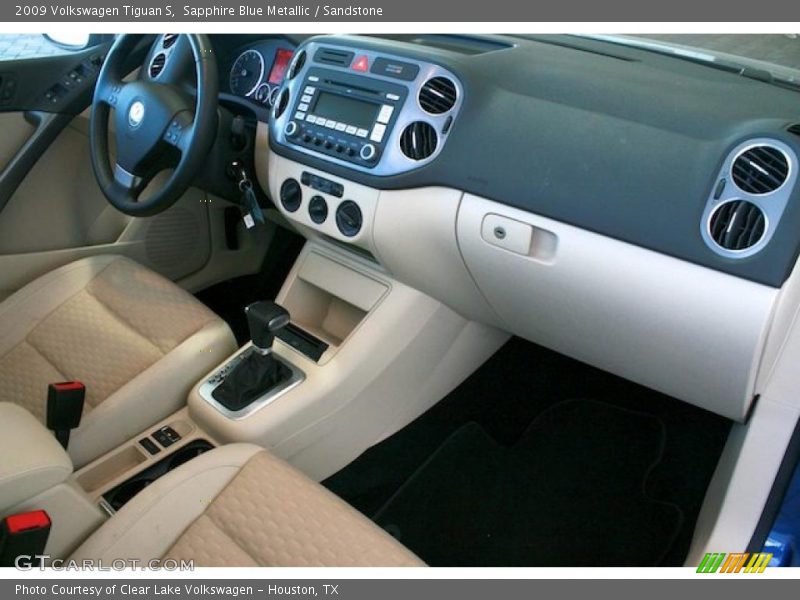 Sapphire Blue Metallic / Sandstone 2009 Volkswagen Tiguan S