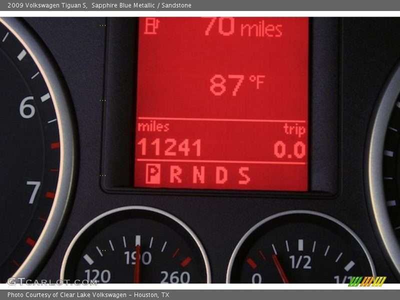 Sapphire Blue Metallic / Sandstone 2009 Volkswagen Tiguan S