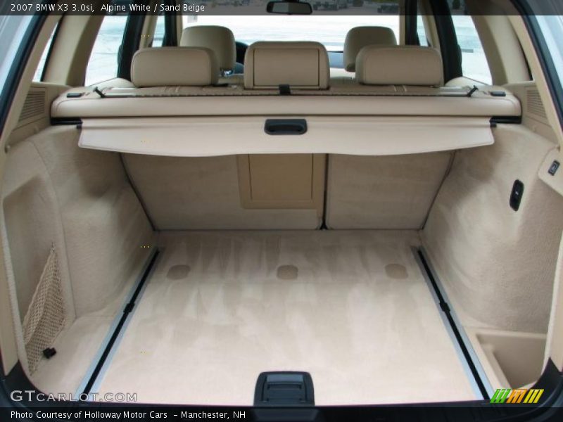 Alpine White / Sand Beige 2007 BMW X3 3.0si