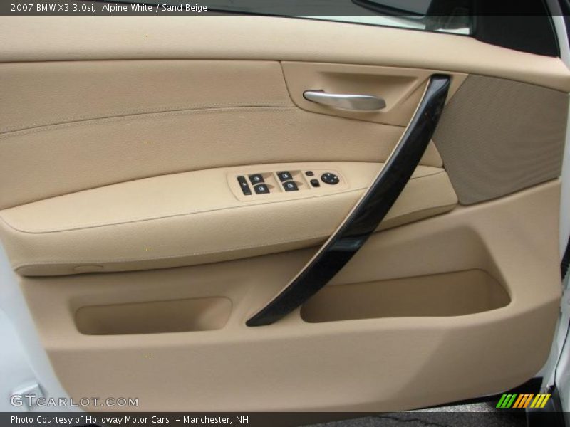 Alpine White / Sand Beige 2007 BMW X3 3.0si