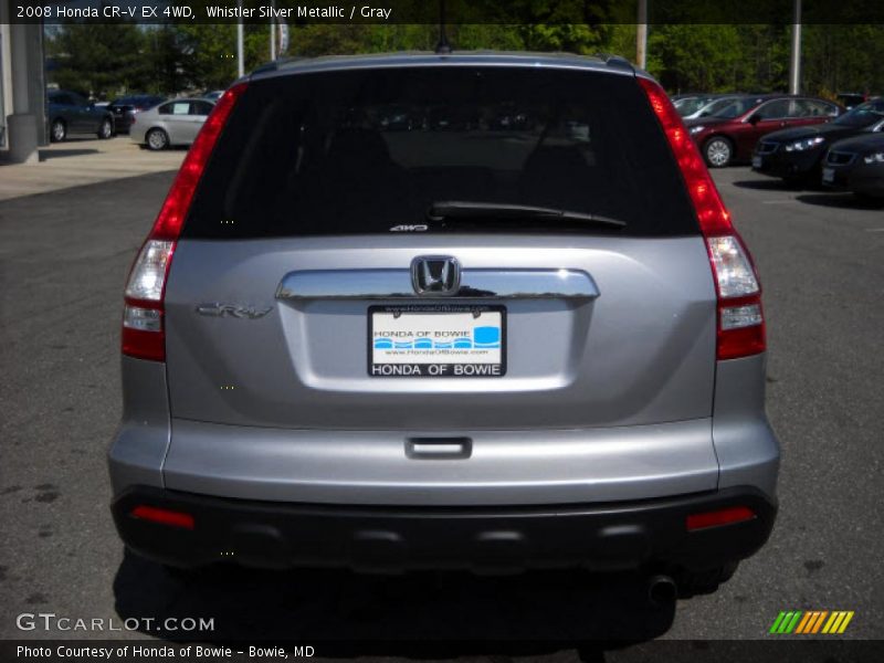 Whistler Silver Metallic / Gray 2008 Honda CR-V EX 4WD