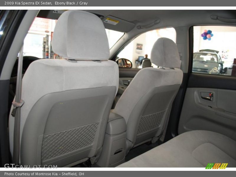 Ebony Black / Gray 2009 Kia Spectra EX Sedan