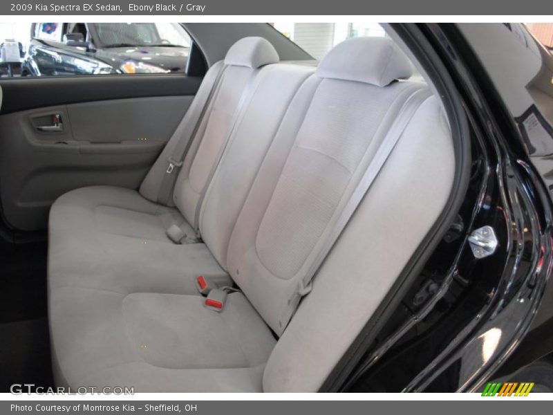Ebony Black / Gray 2009 Kia Spectra EX Sedan