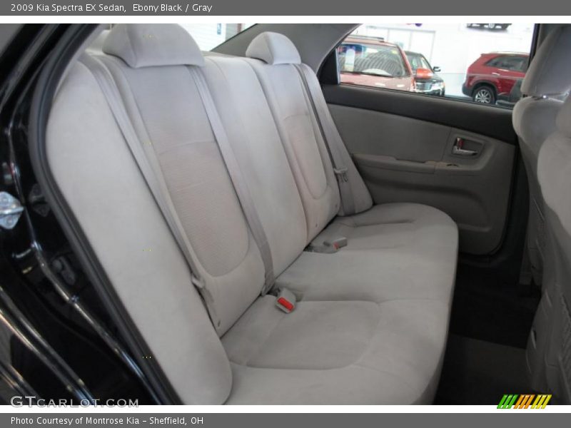 Ebony Black / Gray 2009 Kia Spectra EX Sedan
