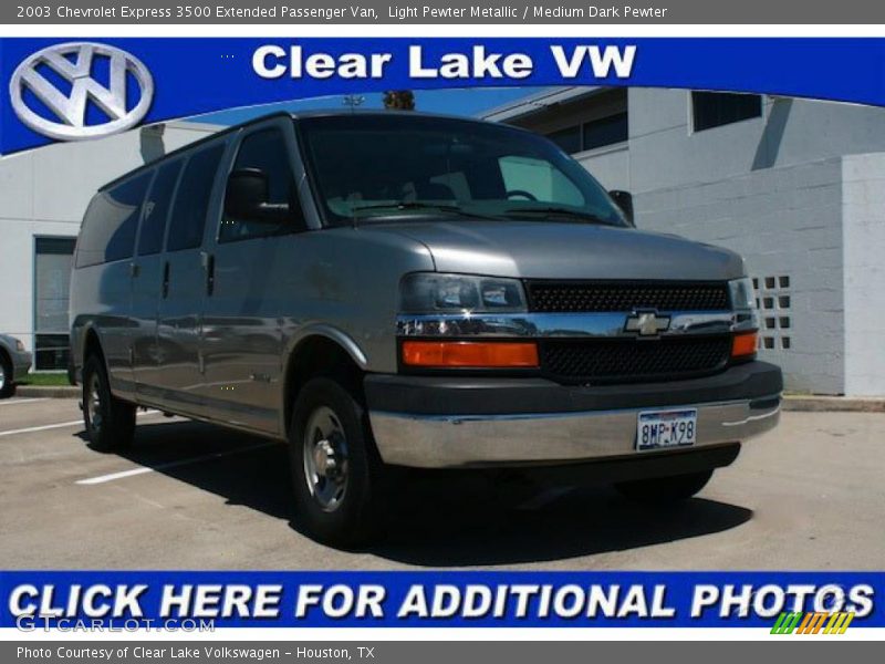 Light Pewter Metallic / Medium Dark Pewter 2003 Chevrolet Express 3500 Extended Passenger Van
