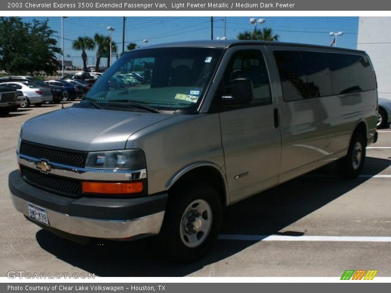 Light Pewter Metallic / Medium Dark Pewter 2003 Chevrolet Express 3500 Extended Passenger Van