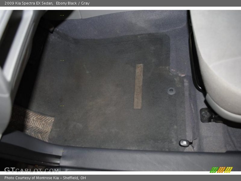 Ebony Black / Gray 2009 Kia Spectra EX Sedan