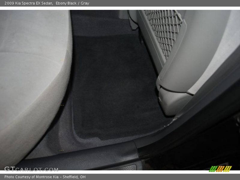 Ebony Black / Gray 2009 Kia Spectra EX Sedan