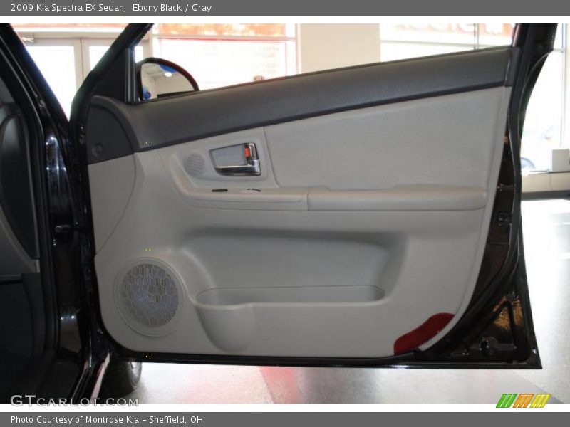 Ebony Black / Gray 2009 Kia Spectra EX Sedan