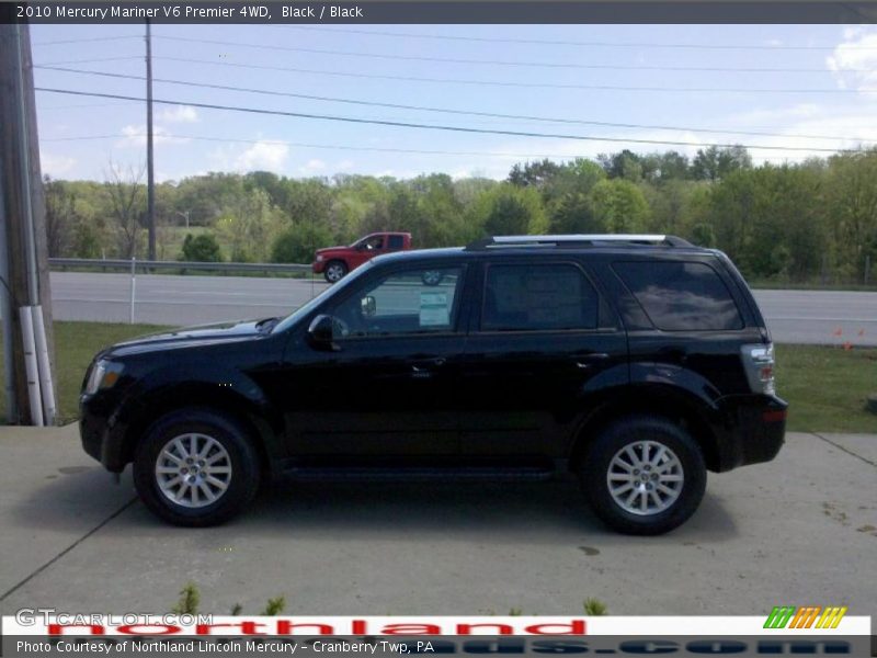 Black / Black 2010 Mercury Mariner V6 Premier 4WD