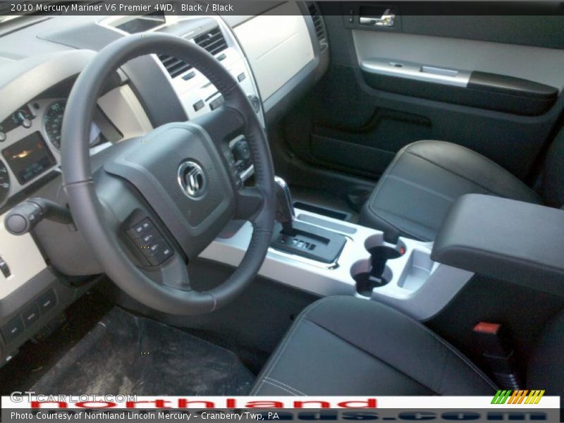 Black / Black 2010 Mercury Mariner V6 Premier 4WD