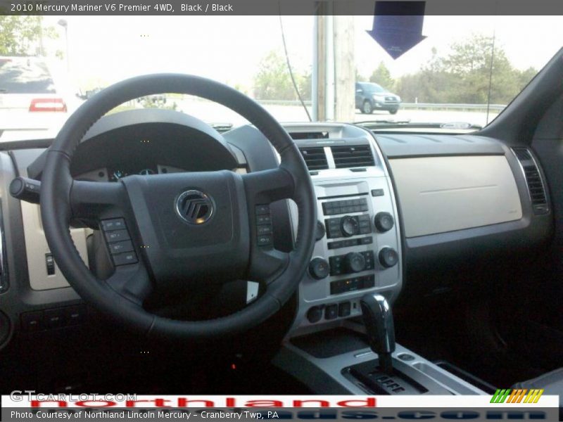 Black / Black 2010 Mercury Mariner V6 Premier 4WD
