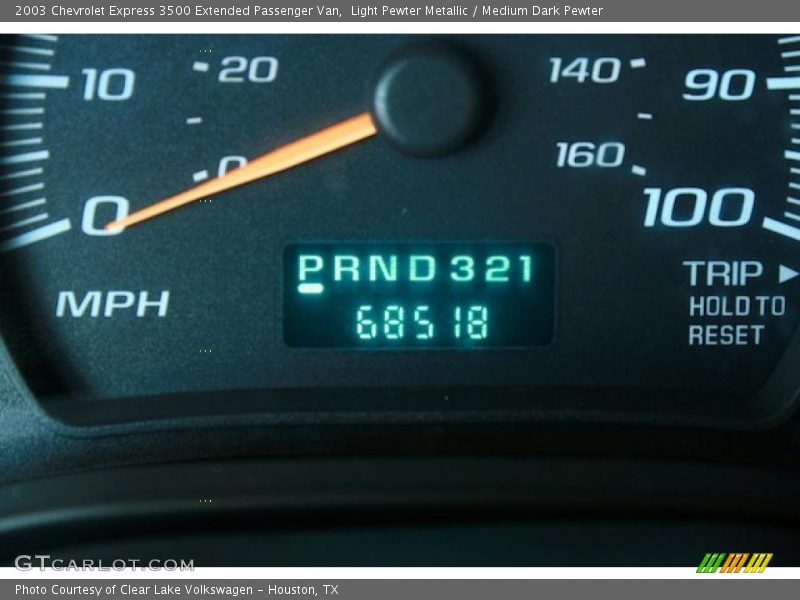 Light Pewter Metallic / Medium Dark Pewter 2003 Chevrolet Express 3500 Extended Passenger Van