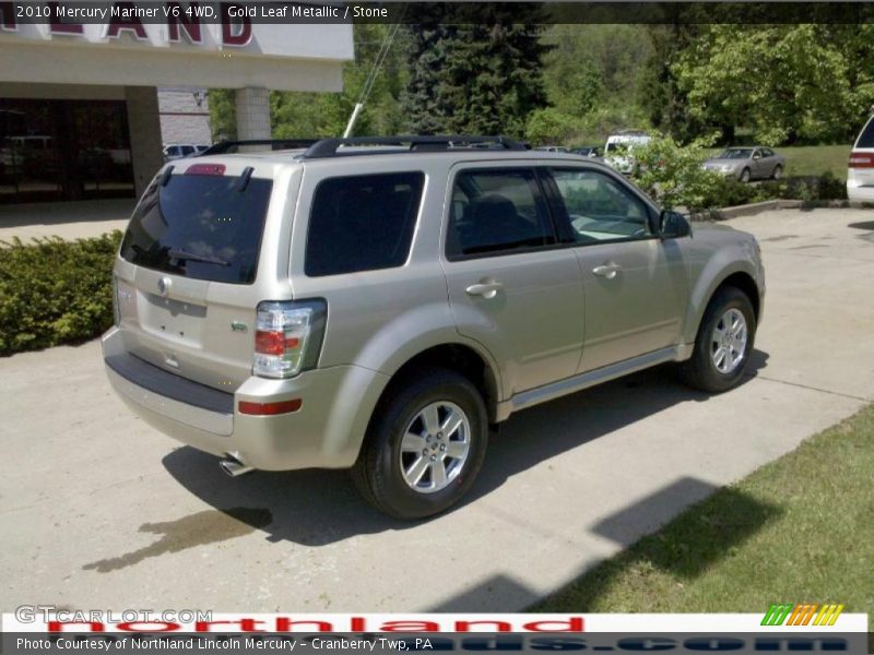 Gold Leaf Metallic / Stone 2010 Mercury Mariner V6 4WD