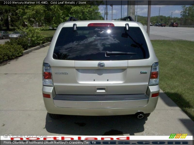 Gold Leaf Metallic / Stone 2010 Mercury Mariner V6 4WD