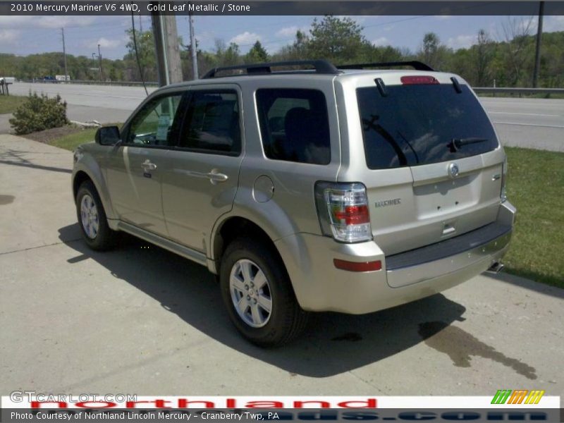 Gold Leaf Metallic / Stone 2010 Mercury Mariner V6 4WD