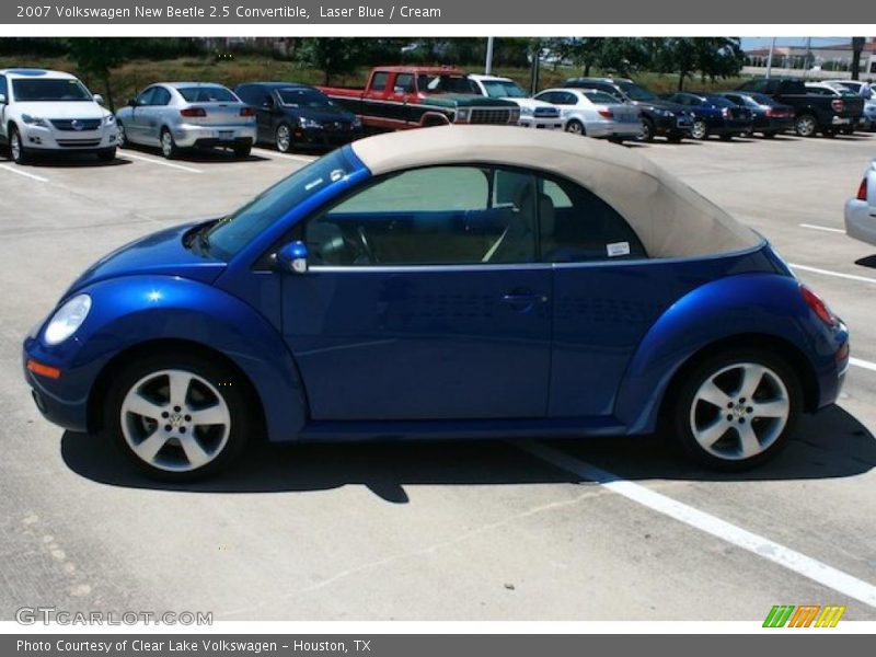 Laser Blue / Cream 2007 Volkswagen New Beetle 2.5 Convertible