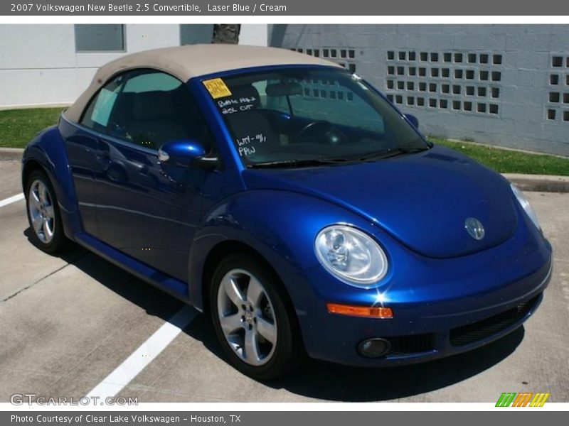 Laser Blue / Cream 2007 Volkswagen New Beetle 2.5 Convertible