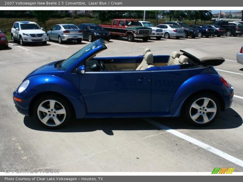 Laser Blue / Cream 2007 Volkswagen New Beetle 2.5 Convertible