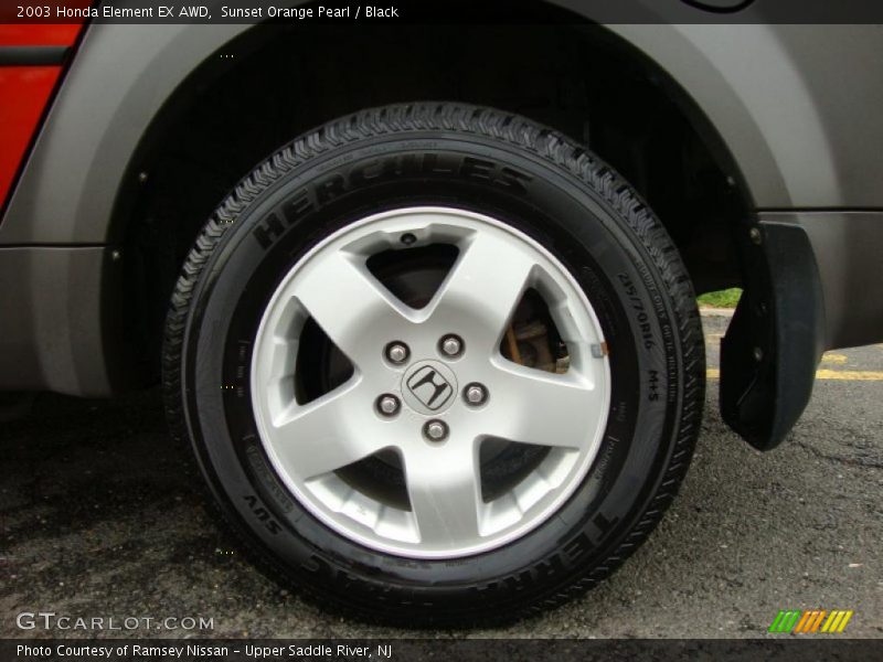 Sunset Orange Pearl / Black 2003 Honda Element EX AWD