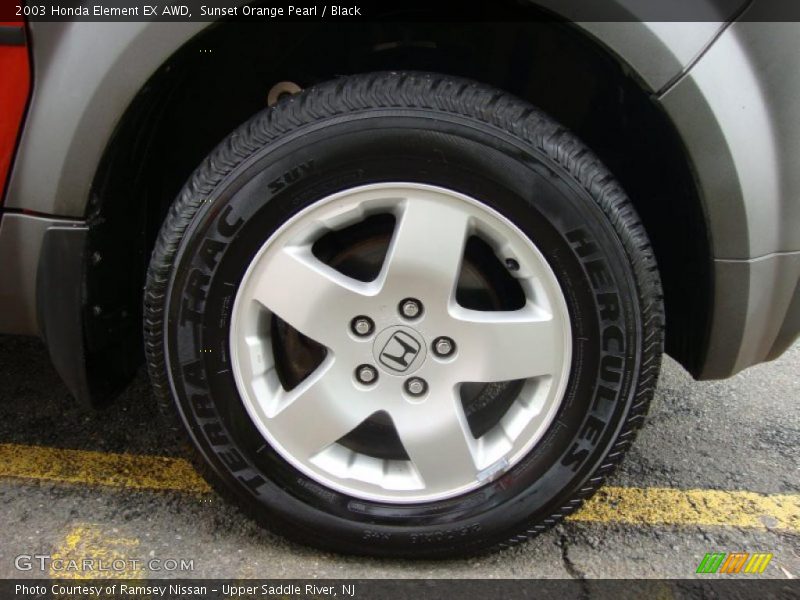 Sunset Orange Pearl / Black 2003 Honda Element EX AWD